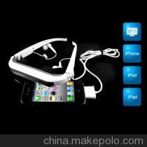 【蘋果專用視頻眼鏡視屏顯示器iPhone 4 iPod touch手機頭戴式液晶】價格,廠家,圖片,蘋果手機配件,數碼電子銷售部汪緒軍-馬可波羅網